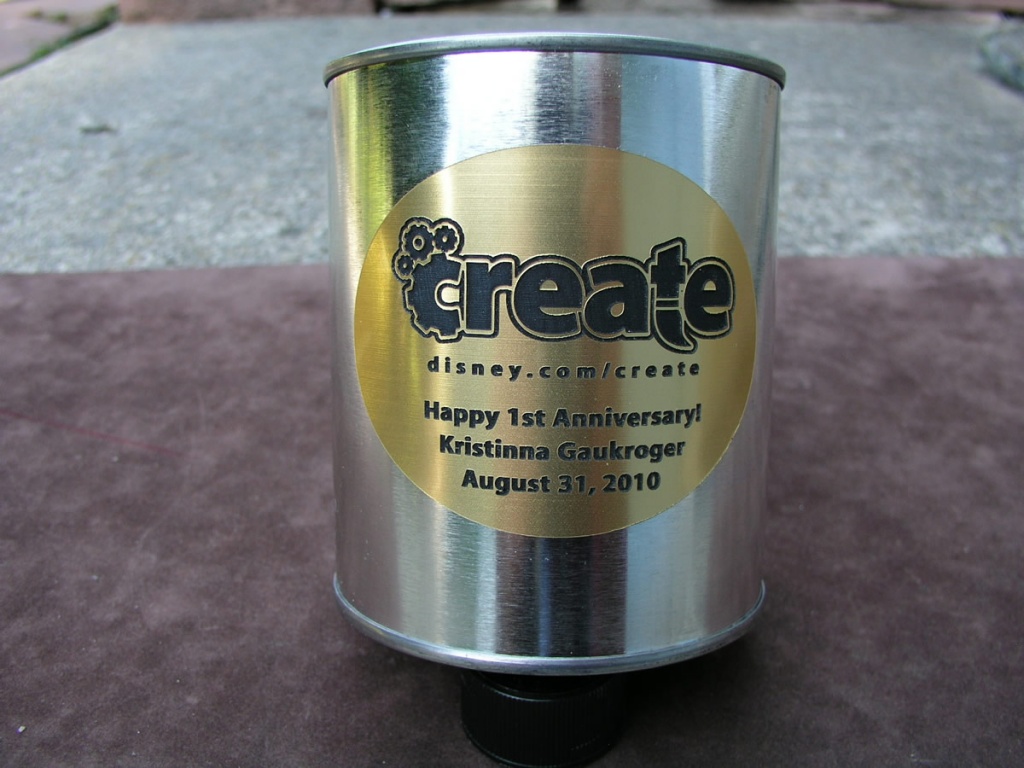 Gold Acrylic Overlay, Laser Engraved Label