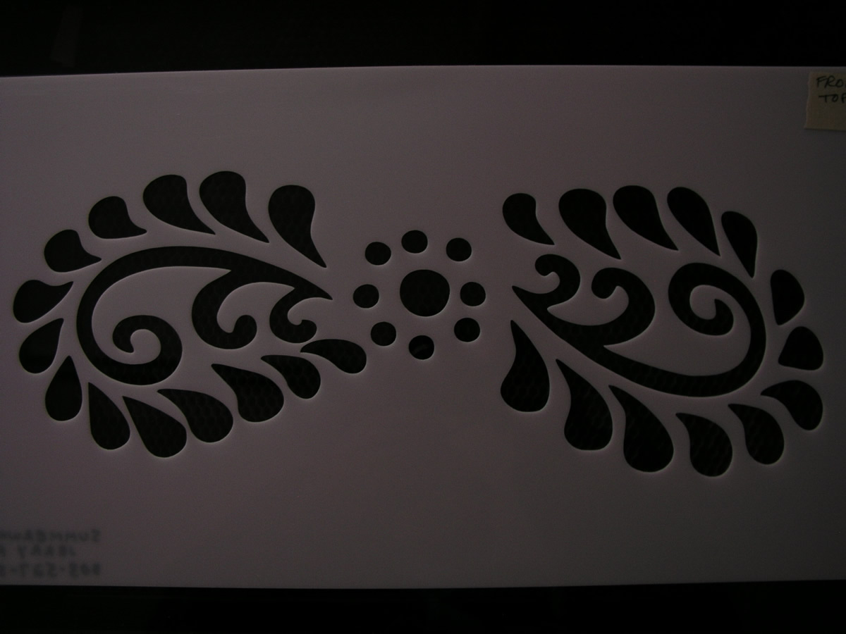Paint Stencil 4, Laser Cut Image Cutting Edge Laser