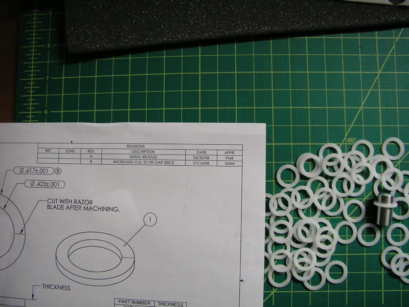 CU Space Shuttle, Delrin Washers