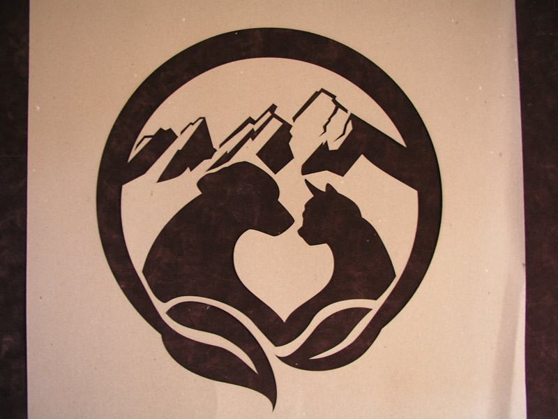 Paint Stencil for Veterinary Clinic