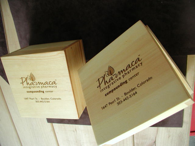 Production Box Top Laser Engraving