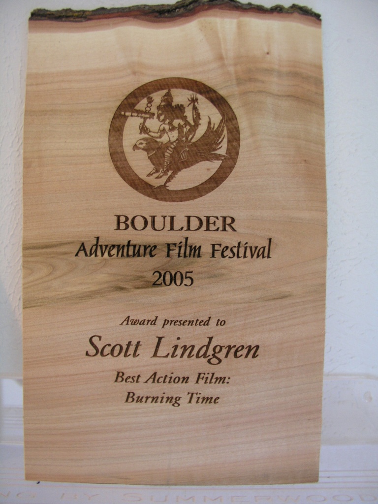 Wood Award, Laser Engraved